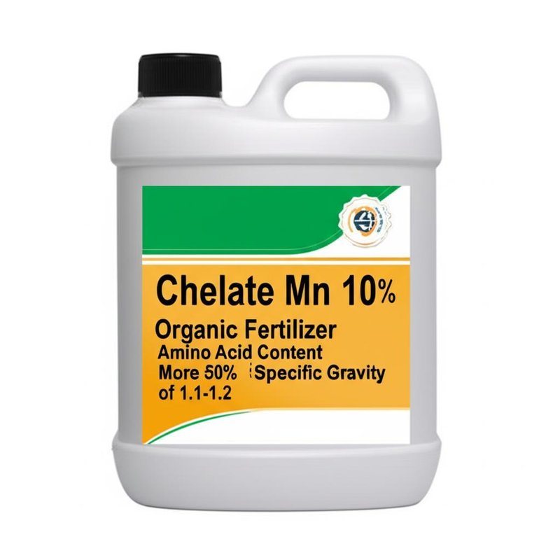 Chelate Mn 10% Organic Fertilizer with Amino Acid Content More Than 50% and Specific Gravity of 1.1-1.2